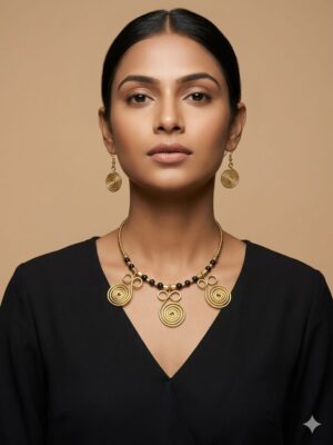 Nayra Spiral Statement Jewelry Set